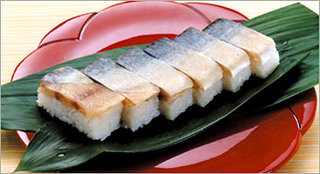 battera. Saba no Oshi-zushi. press of mackerel sushi